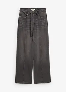 Jeans wide leg, vita alta, bonprix