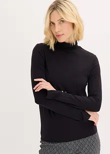 Maglia dolcevita con bottoni decorativi, bonprix