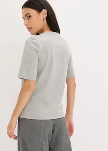 Maglia a mezze maniche con paillettes e stampa, bonprix