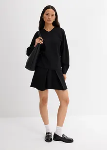 Maglia a maniche lunghe in morbido punto di Roma, bonprix