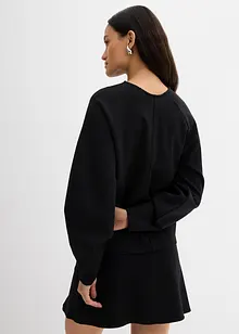 Maglia a maniche lunghe in morbido punto di Roma, bonprix