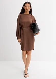 Miniabito strutturato in misto viscosa, bonprix