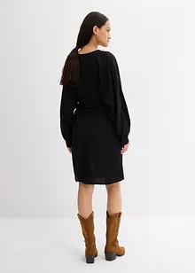 Miniabito strutturato in misto viscosa, bonprix