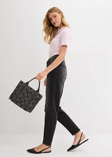 Jeans barrel, vita media, bonprix