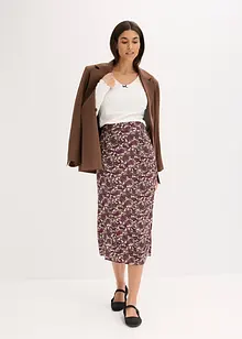Gonna fluente in jersey misto viscosa, bonprix