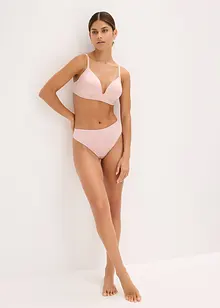 Perizoma a vita alta con effetto lucido (pacco da 2), bonprix