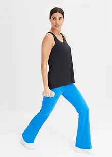 Top per sport con spalline olimpioniche, ad asciugatura rapida, bonprix