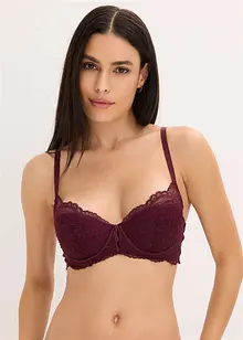 Reggiseno con coppe preformate in pizzo fine, bonprix