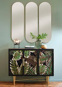 Specchio con cornice dorata (pacco da 3), bonprix