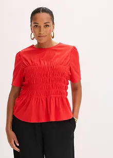 Maglia con lavorazione smock, bonprix