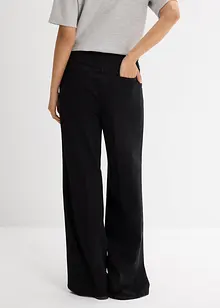 Pantaloni in twill di puro cotone con piega, bonprix