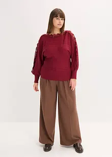 Maglione in filato fine di misto viscosa fluente, bonprix