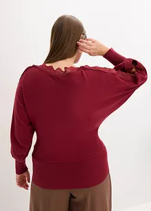 Maglione in filato fine di misto viscosa fluente, bonprix