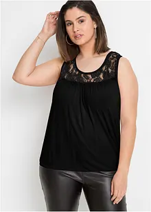 Top in jersey di misto viscosa, bonprix
