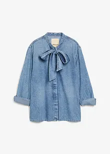Camicia di jeans con fiocco, bonprix