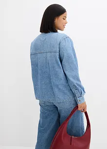 Camicia di jeans con fiocco, bonprix