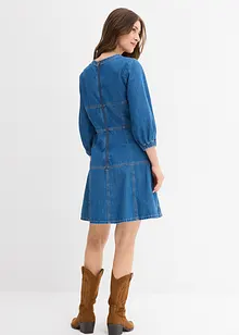 Abito di jeans con maniche a palloncino, bonprix