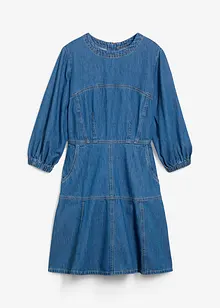 Abito di jeans con maniche a palloncino, bonprix