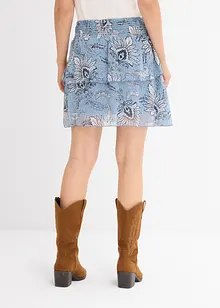 Gonna a balze in chiffon strutturato, bonprix