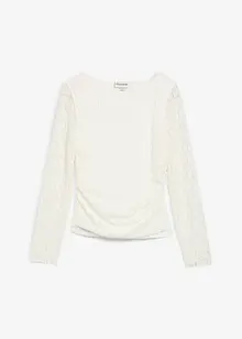 Maglia a maniche lunghe in pizzo, bonprix