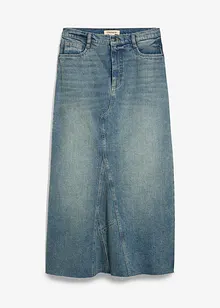 Gonna maxi di jeans, vita media, bonprix