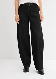 Jeans barrel con cintura, vita media, bonprix