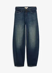Jeans barrel con cintura, vita media, bonprix