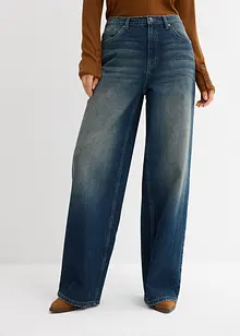 Jeans wide leg, vita alta, bonprix