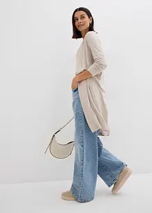 Cardigan lungo in jersey di viscosa morbida, bonprix