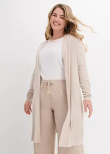 Cardigan lungo in morbido misto viscosa, bonprix