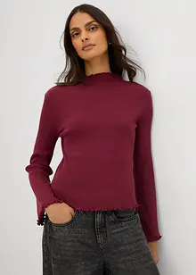 Maglia a costine in puro cotone, bonprix