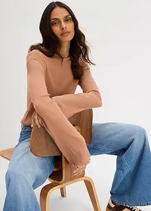 Maglia a costine in puro cotone, bonprix