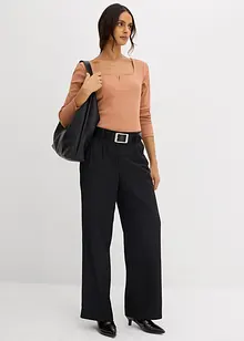 Maglia a costine in puro cotone biologico, bonprix