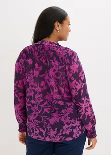 Camicetta di chiffon con dettagli smock, bonprix