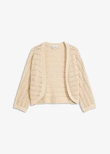 Bolero a mezza manica con effetto uncinetto, bonprix