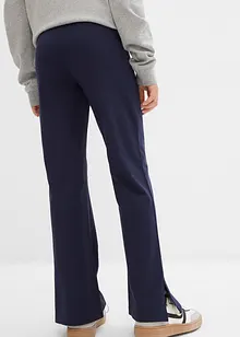 Pantaloni svasati  con spacchi in misto cotone biologico, bonprix