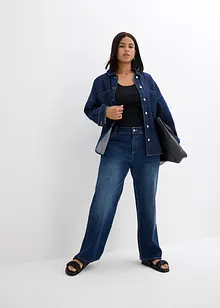 Giacca-camicia oversize in jeans di cotone biologico, bonprix