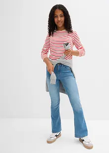 Jeans flared a vita media, bonprix