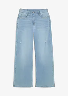 Jeans wide leg, vita media, bonprix
