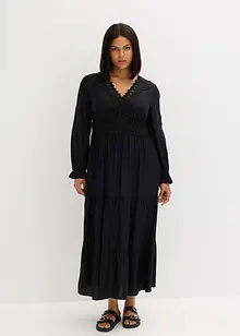 Abito lungo con pizzo, bonprix