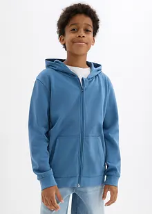 Felpa con zip e cappuccio, bonprix