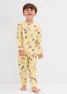 Pigiama in puro cotone biologico (set 4 pezzi), bonprix