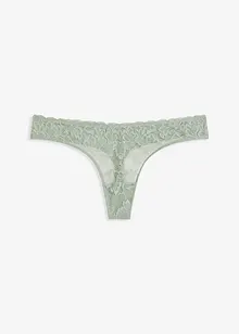 Perizoma a V con pizzo floreale, bonprix