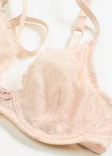 Reggiseno a triangolo con pizzo floreale, bonprix