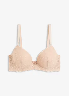 Reggiseno con coppe preformate e ricami floreali, bonprix