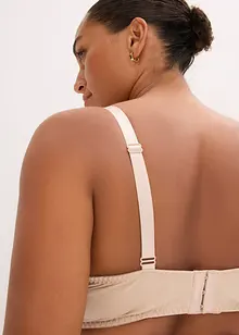 Reggiseno con coppe preformate e ricami floreali, bonprix