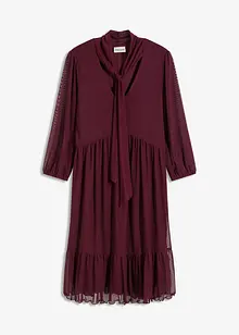 Abito in jersey e mesh, bonprix