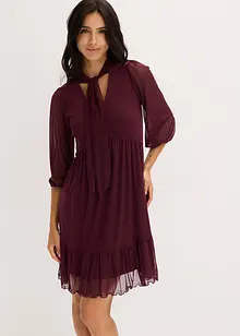 Abito in jersey e mesh, bonprix