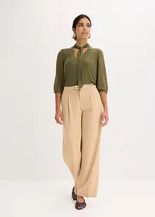 Maglia in mesh con fiocco, bonprix