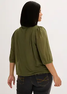 Maglia in mesh con fiocco, bonprix